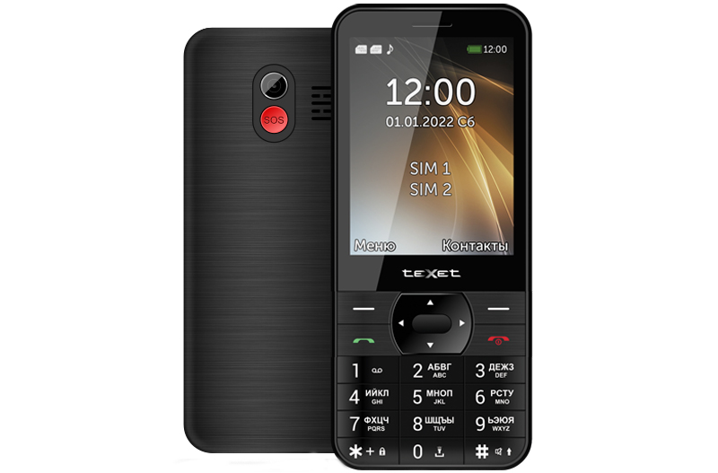Texet TM-423: кнопочный телефон с большим 3,2-дюймовым экраном фото