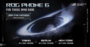ASUS назвала дату презентации геймерских смартфонов ROG Phone 6
