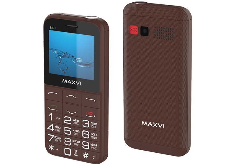 Maxvi B231: кнопочный «бабушкофон» с SOS-кнопкой и батареей емкостью 1 400 мАч фото