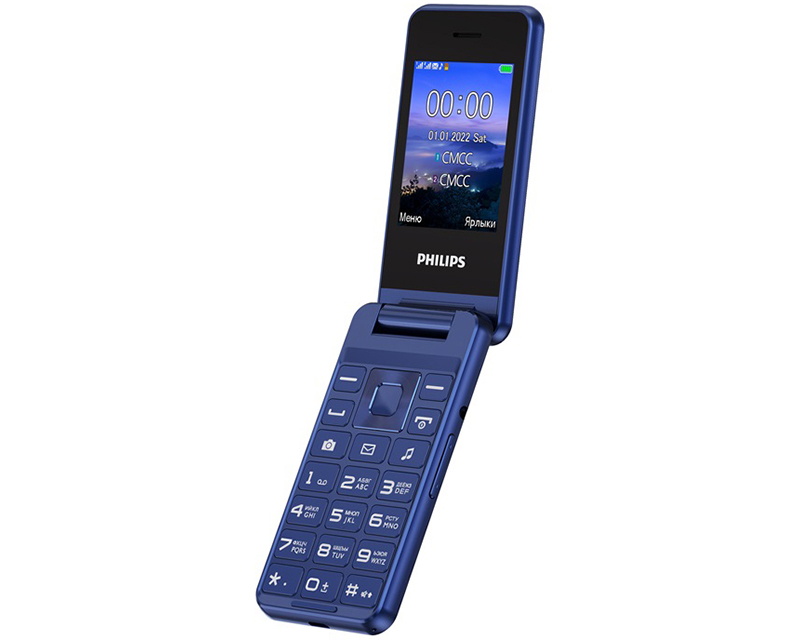 В России представили Philips Xenium E2601 – раскладной кнопочный телефон с индикаторами на флипе фото