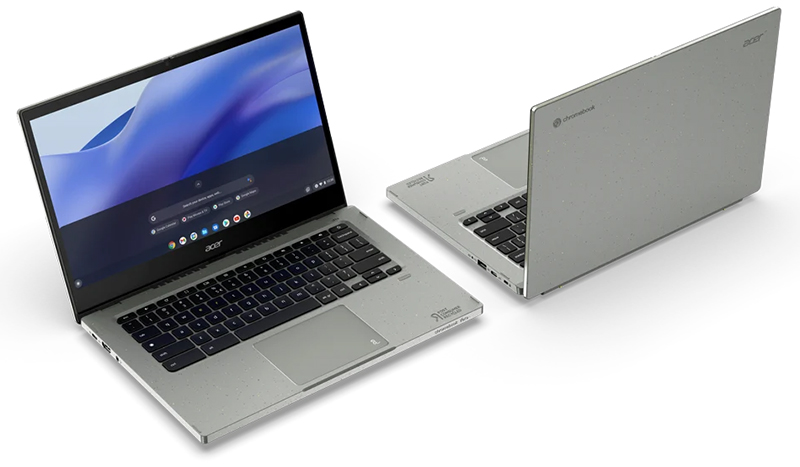 Представлен ноутбук Acer Chromebook Vero 514 из переработанного пластика фото