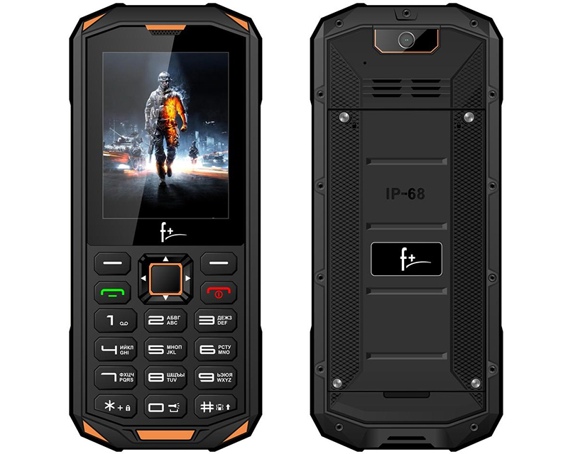 F+ R240: кнопочный телефон с портом USB Type-C, IPS-экраном и защитой по IP68 фото