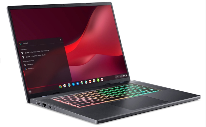 Представлен Acer Chromebook 516 GE – игровой ноутбук на ChromeOS без дискретной видеокарты фото