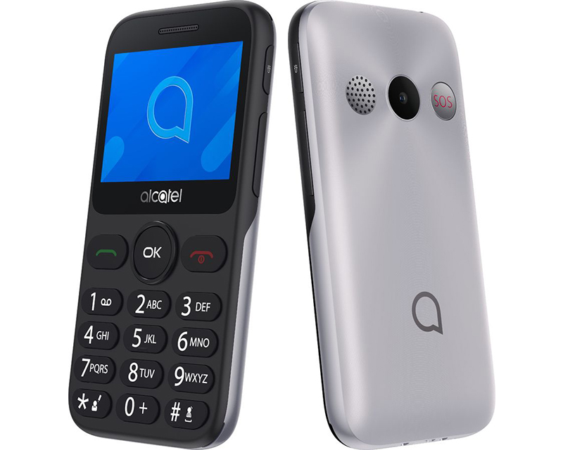Alcatel 2020X: кнопочный телефон для пожилых людей с зарядной подставкой в комплекте фото