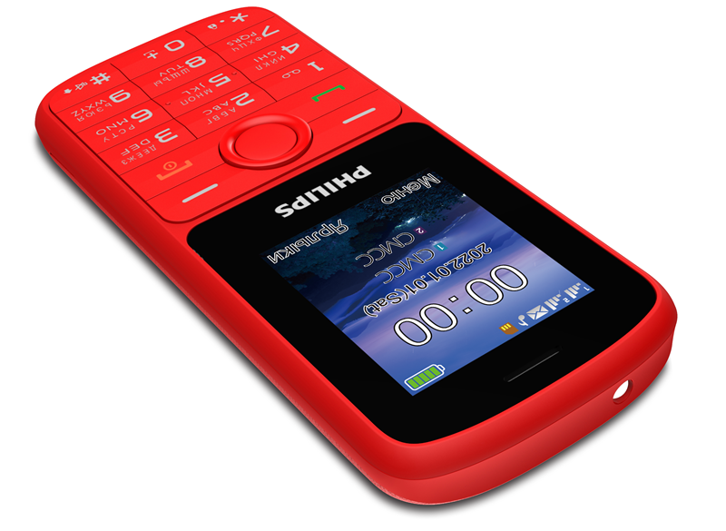 В РФ представили бюджетный кнопочный телефон Philips Xenium E2101 фото