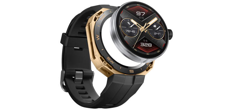 Анонсированы необычные «модульные» смарт-часы Huawei Watch GT Cyber фото