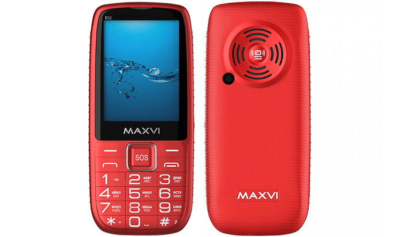 В РФ начались продажи кнопочного телефона Maxvi B32 с очень крупным экраном и батареей на 2 000 мАч фото