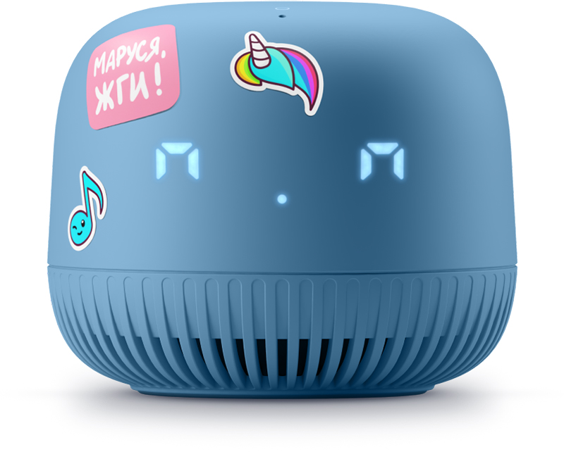 В РФ представлена недорогая смарт-колонка «VK Капсула Нео» с экраном и Марусей фото