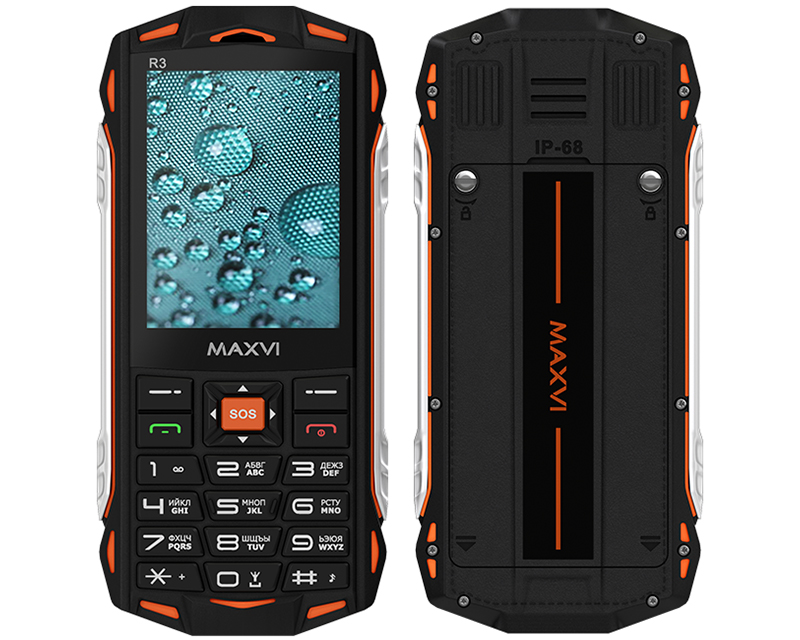 Maxvi R3: кнопочный телефон с защитой по IP68 и динамиком мощностью 1,3 Вт фото