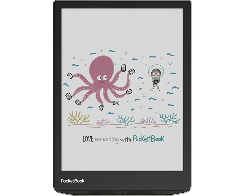 Представлен ридер PocketBook InkPad Color 2 с большим цветным экраном E Ink и защитой от воды фото