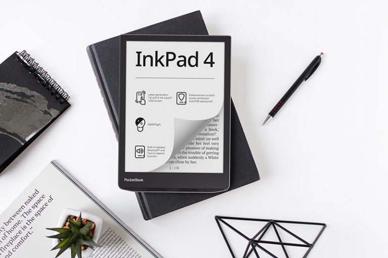 266867В РФ стартовали продажи E Ink-ридера PocketBook InkPad 4 с динамиком и защитой от воды