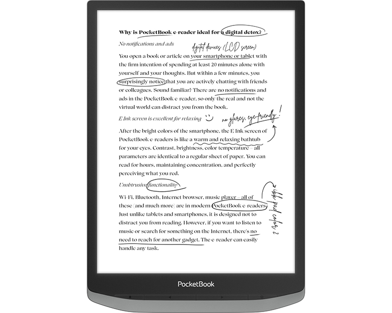 Представлен флагманский ридер PocketBook InkPad X Pro с Android и перьевым вводом фото