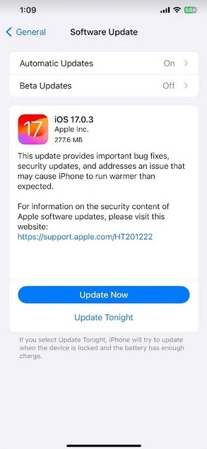 Остыньте! Apple выпустила iOS 17.0.3, которая предотвращает перегрев iPhone, разрядку аккумулятора и многое другое фото