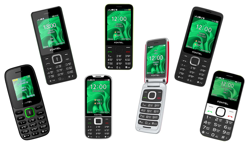 «МегаФон» представил сразу шесть кнопочных телефонов под брендом Fontel фото