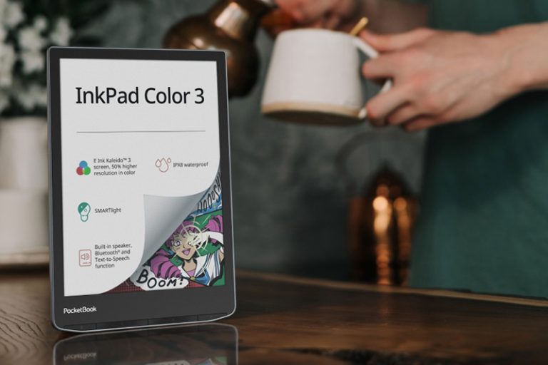 269542Среднеформатный ридер PocketBook InkPad Color 3 получил цветной экран E Ink нового поколения