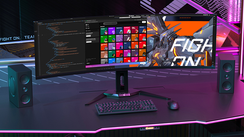 В новом игровом мониторе Gigabyte применили ИИ для защиты OLED-экрана фото