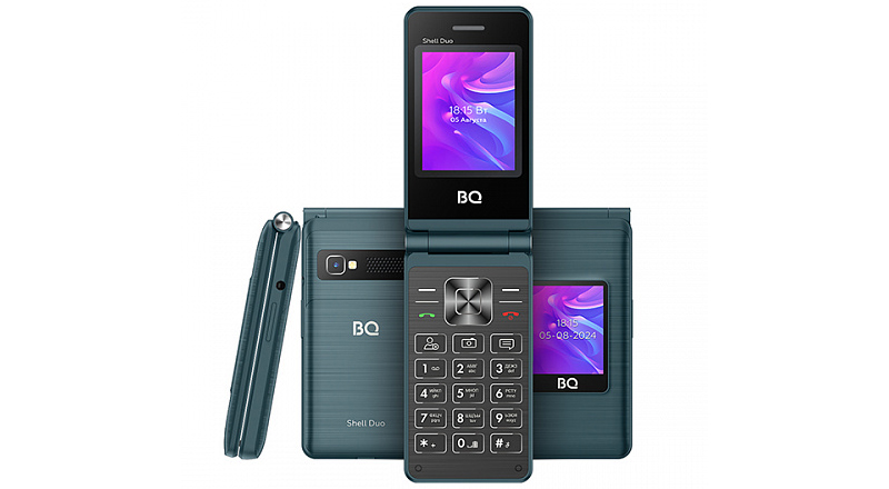 BQ 2412 Shell Duo: раскладной кнопочный телефон с портом USB Type-C фото