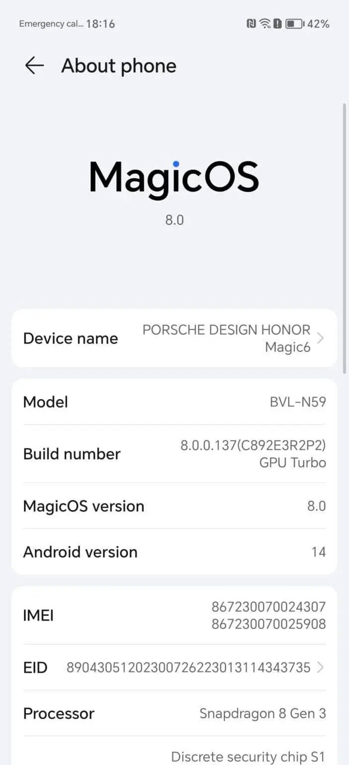 Обзор Honor Magic 6 RSR Porsche Design фото
