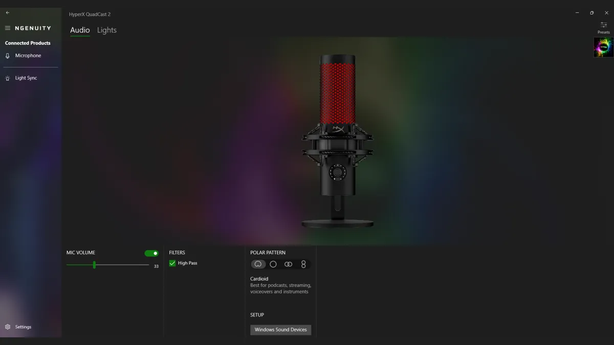 Обзор USB-микрофона HyperX Quadcast 2 картинка HyperX Quadcast 2