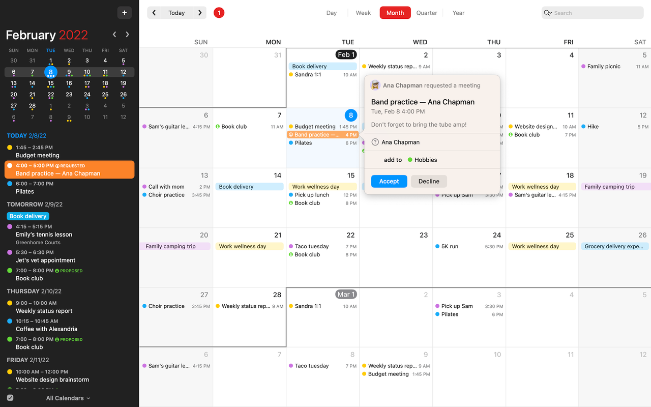 Лучшие приложения для Mac в 2025 году из App Store и не только картинка Fantastical