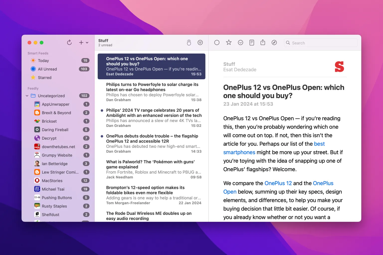 Лучшие приложения для Mac в 2025 году из App Store и не только картинка NetNewsWire