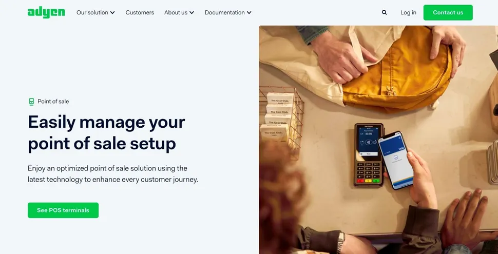 Лучшая POS-система для малого бизнеса 2025 года картинка Adyen