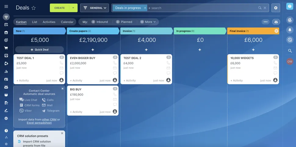 Обзор CRM Bitrix24: впечатляющая гибкость, но есть изьяны картинка Bitrix24