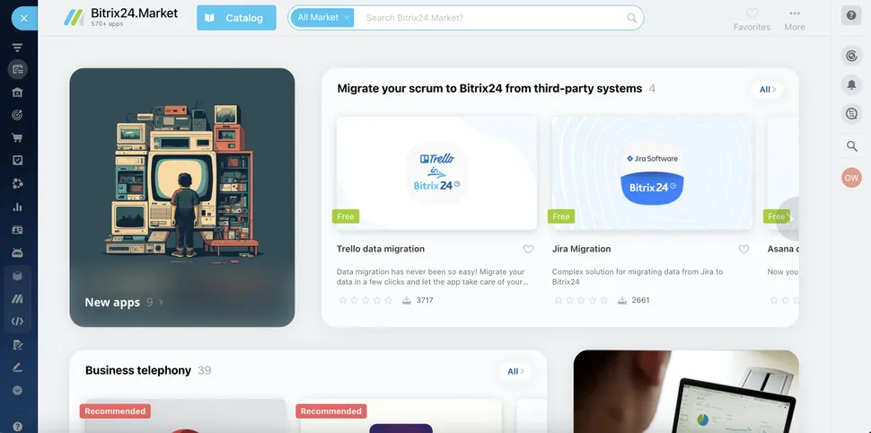 Обзор CRM Bitrix24: впечатляющая гибкость, но есть изьяны картинка Bitrix24