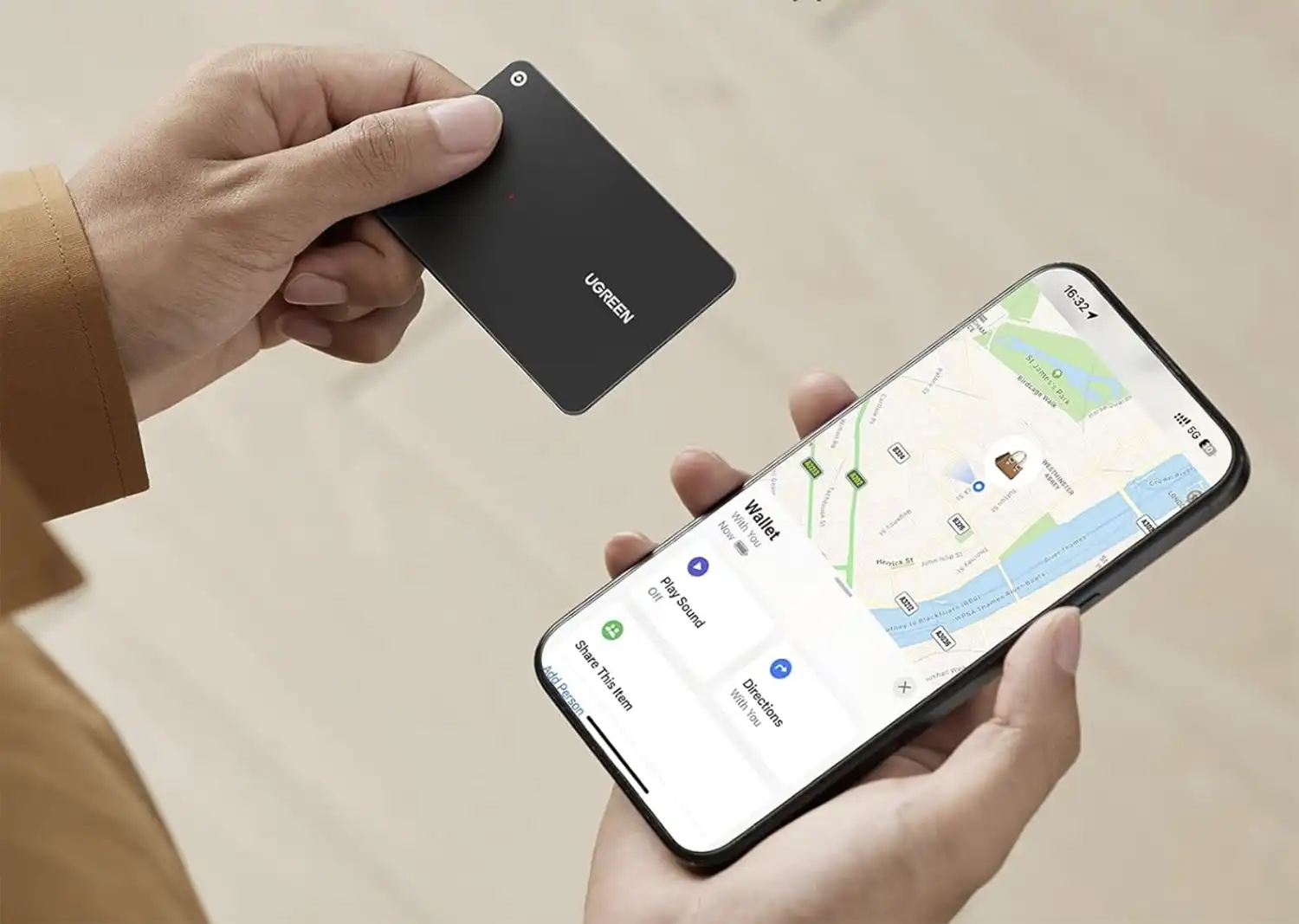 Ugreen Bluetooth Wallet Finder Tracker Tag