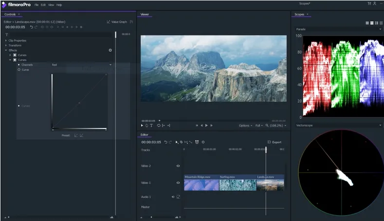 Лучшая альтернатива Adobe After Effects в 2025 году картинка FilmoraPro