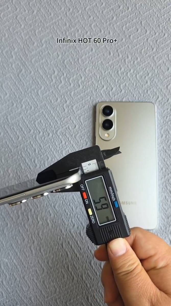 Infinix Hot 60 Pro+ бросает вызов Galaxy S25 Edge: легче и почти столь же тонкий картинка Infinix Hot 60 Pro