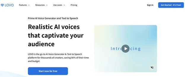 Искусственный интеллект: полезные сервисы и платформы картинка Lovo.ai