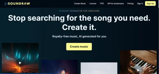 Искусственный интеллект: полезные сервисы и платформы картинка Soundraw