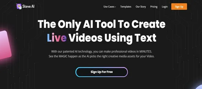 Искусственный интеллект: полезные сервисы и платформы картинка Steve.ai