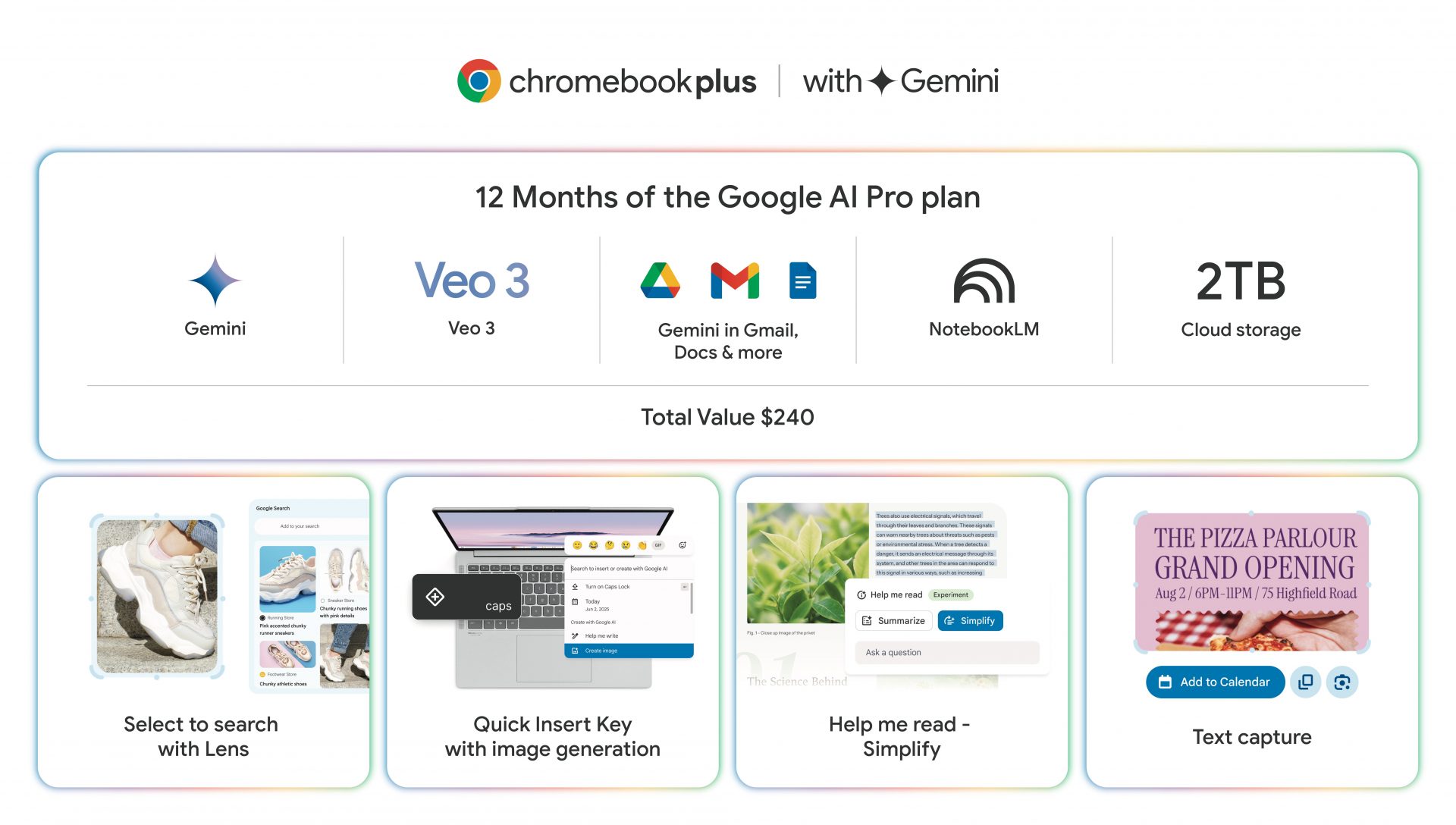 Новые функции ИИ: Chromebook Plus стал ещё умнее 
