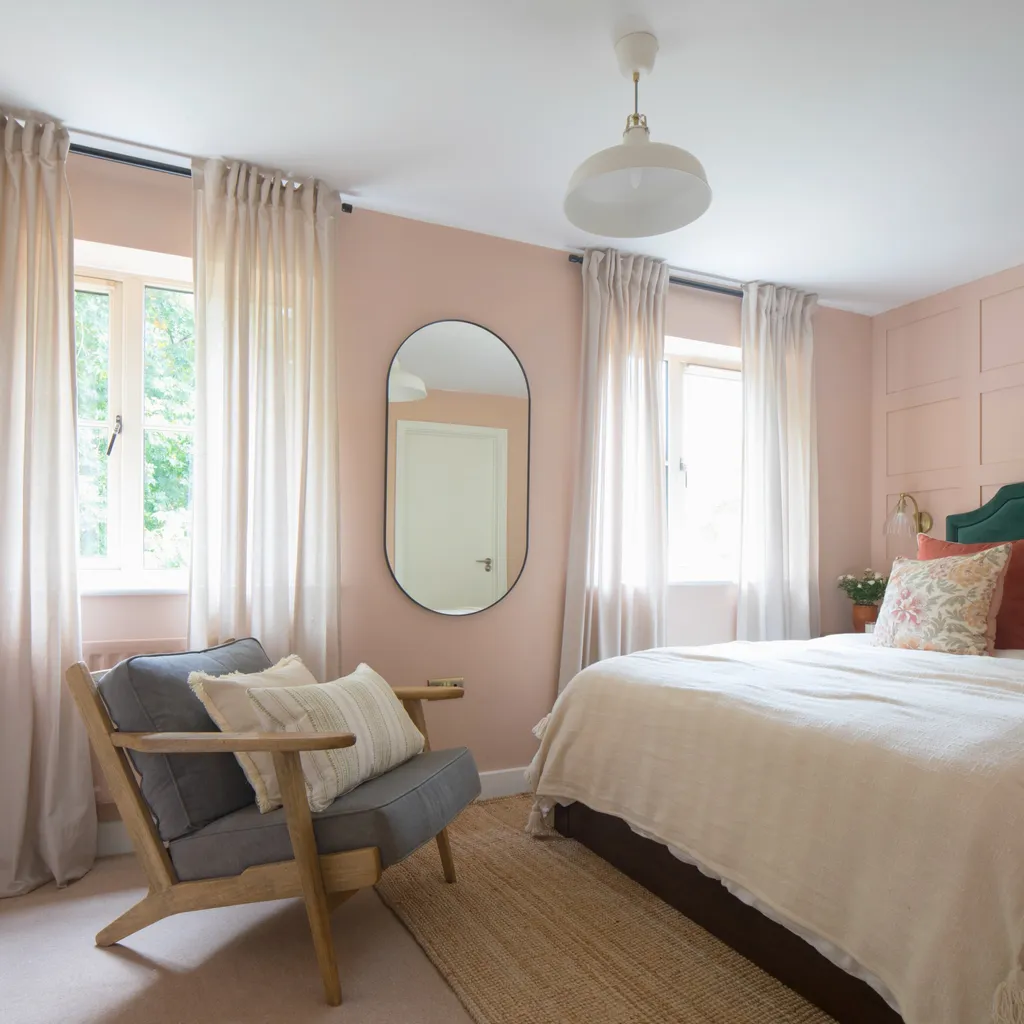 декор стен в спальне