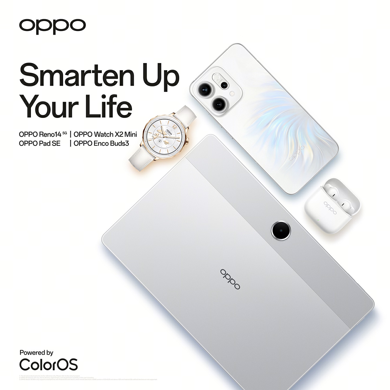 Oppo намекает на глобальный запуск Pad SE, Watch X2 Mini и Enco Buds3