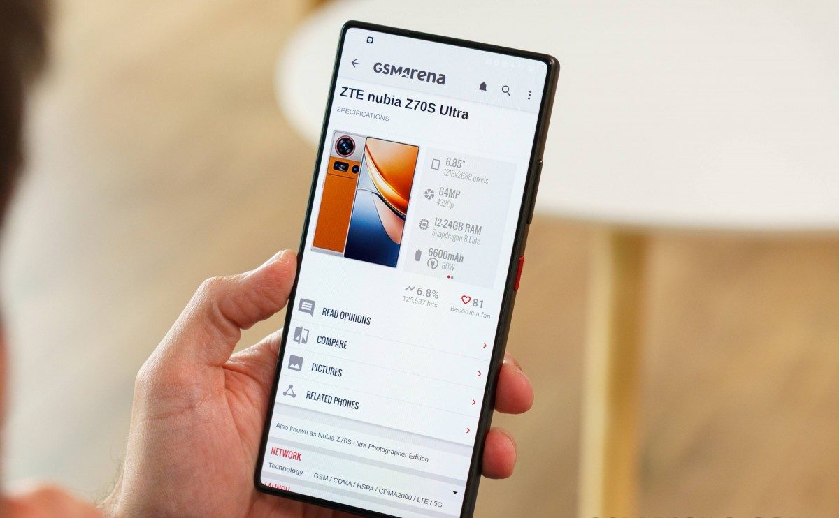 Nubia Z70S Ultra: обзор флагмана с улучшенной камерой картинка nubia Z70S Ultra