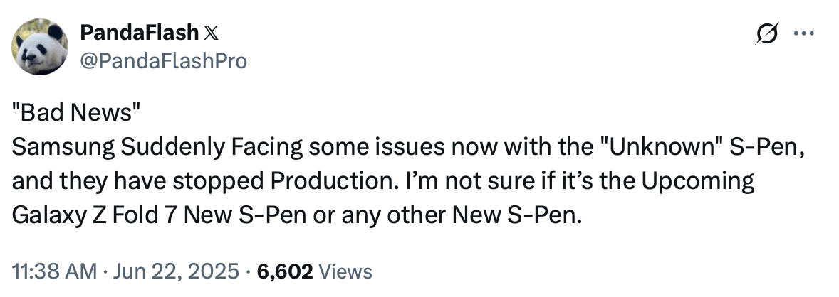 Samsung S Pen: что не так со стилусом для Galaxy Z Fold 7? картинка Samsung S Pen: что не так со стилусом для Galaxy Z Fold 7?