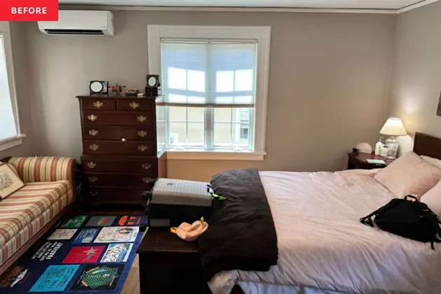 Простая спальня в стиле «50 оттенков бежевого» преобразилась до неузнаваемости фото