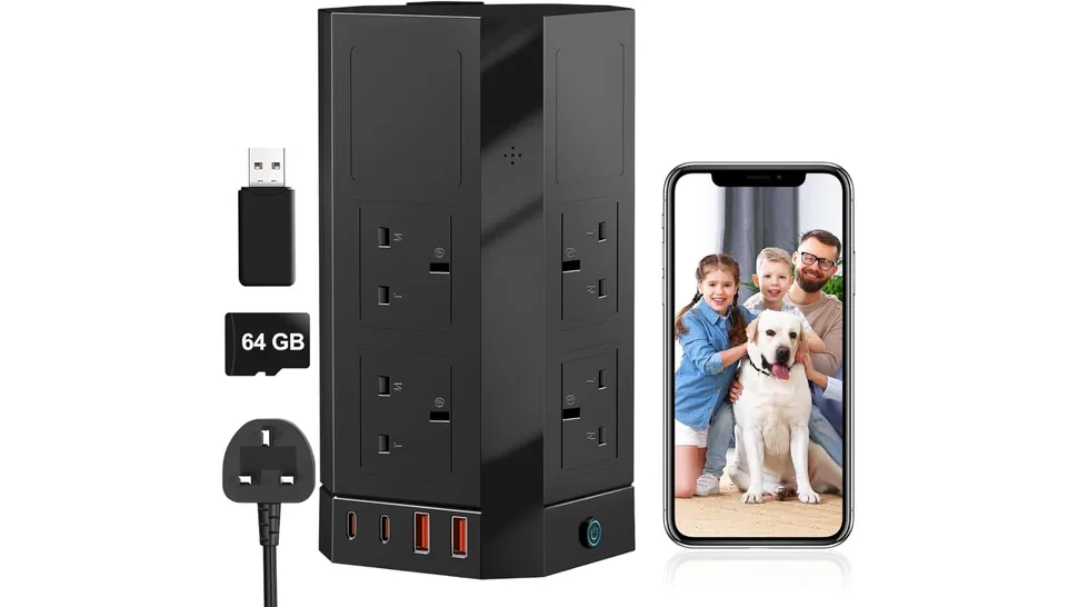 Мини-камеры для скрытой съемки: обзор лучших картинка Power Strip Spy Camera-2