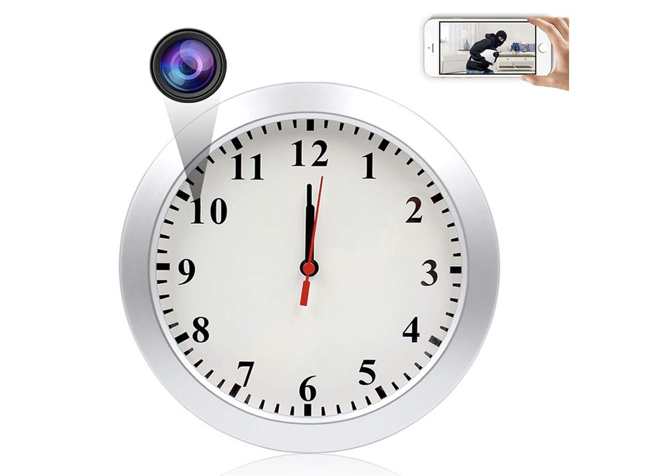 Мини-камеры для скрытой съемки: обзор лучших картинка Spy Camera Wall Clock-2