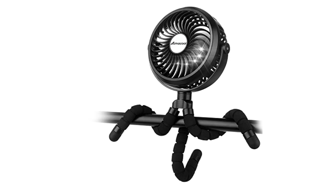 AMACOOL Battery Operated Stroller Fan