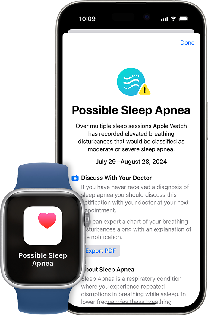 Apple Watch с функцией апноэ