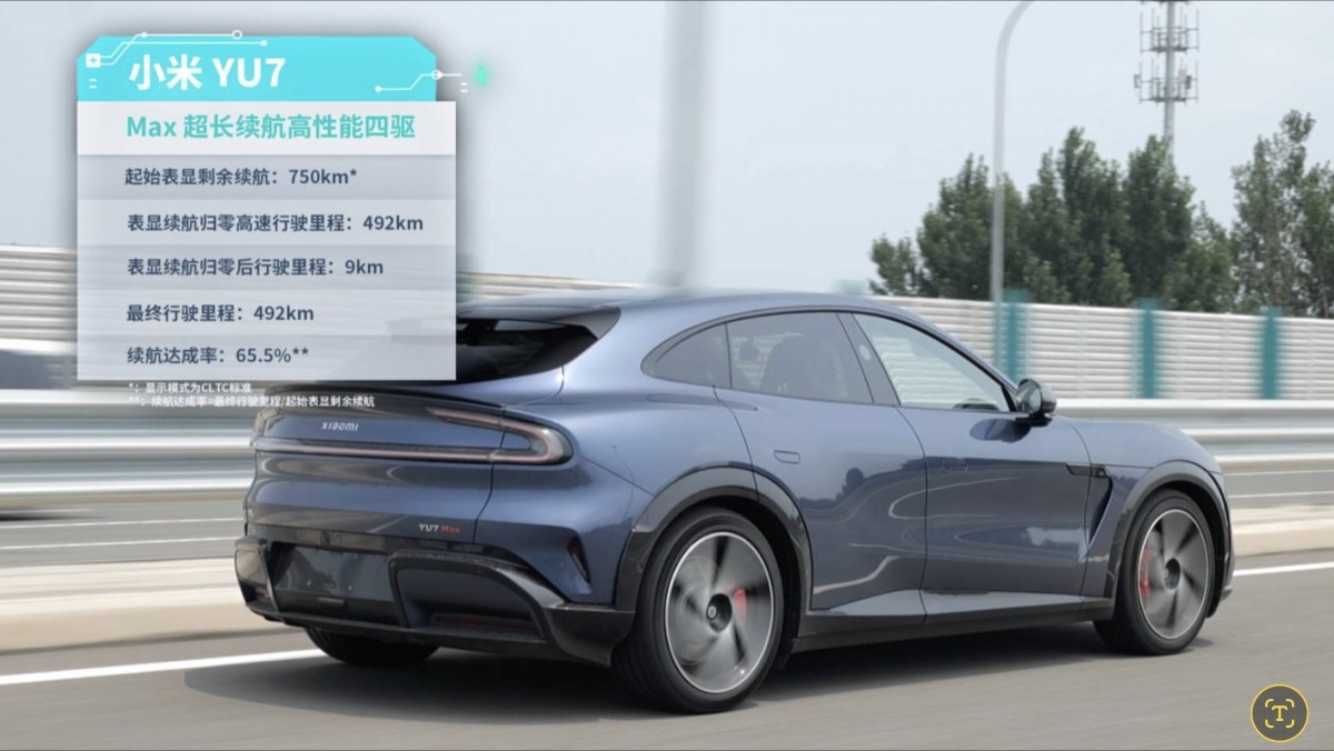 Реальный тест запаса хода Xiaomi YU7 Max оказался ниже официальных данных картинка Реальный тест запаса хода Xiaomi YU7 Max оказался ниже официальных данных