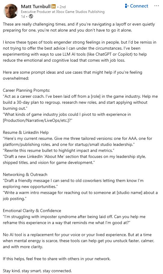 ИИ может обеспечить «эмоциональную ясность и уверенность», заявил исполнительный продюсер Xbox после того, как Microsoft уволила 9000 сотрудников картинка ИИ может обеспечить «эмоциональную ясность и уверенность», заявил исполнительный продюсер Xbox после того, как Microsoft уволила 9000 сотрудников