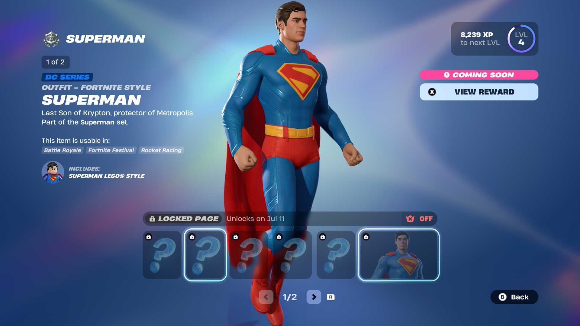 Когда появится скин Супермена в Fortnite?