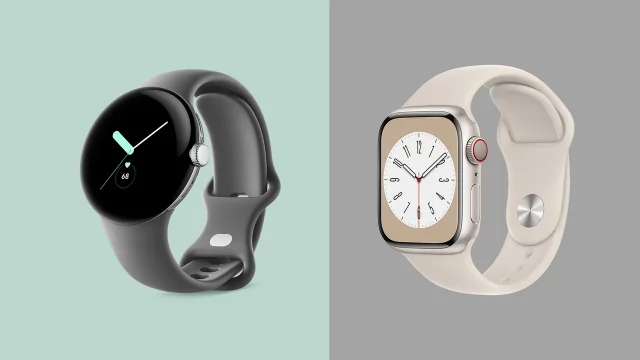 Google Pixel Watch против Apple Watch Series 8