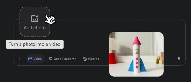Gemini теперь может превращать изображения в видео