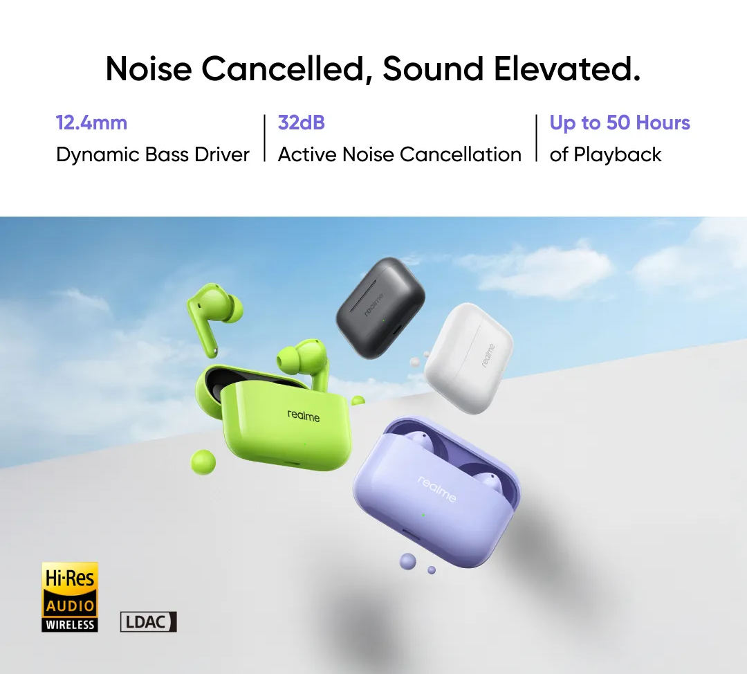 Realme Buds T200 – официальный анонс. Старт продаж 24 июля!